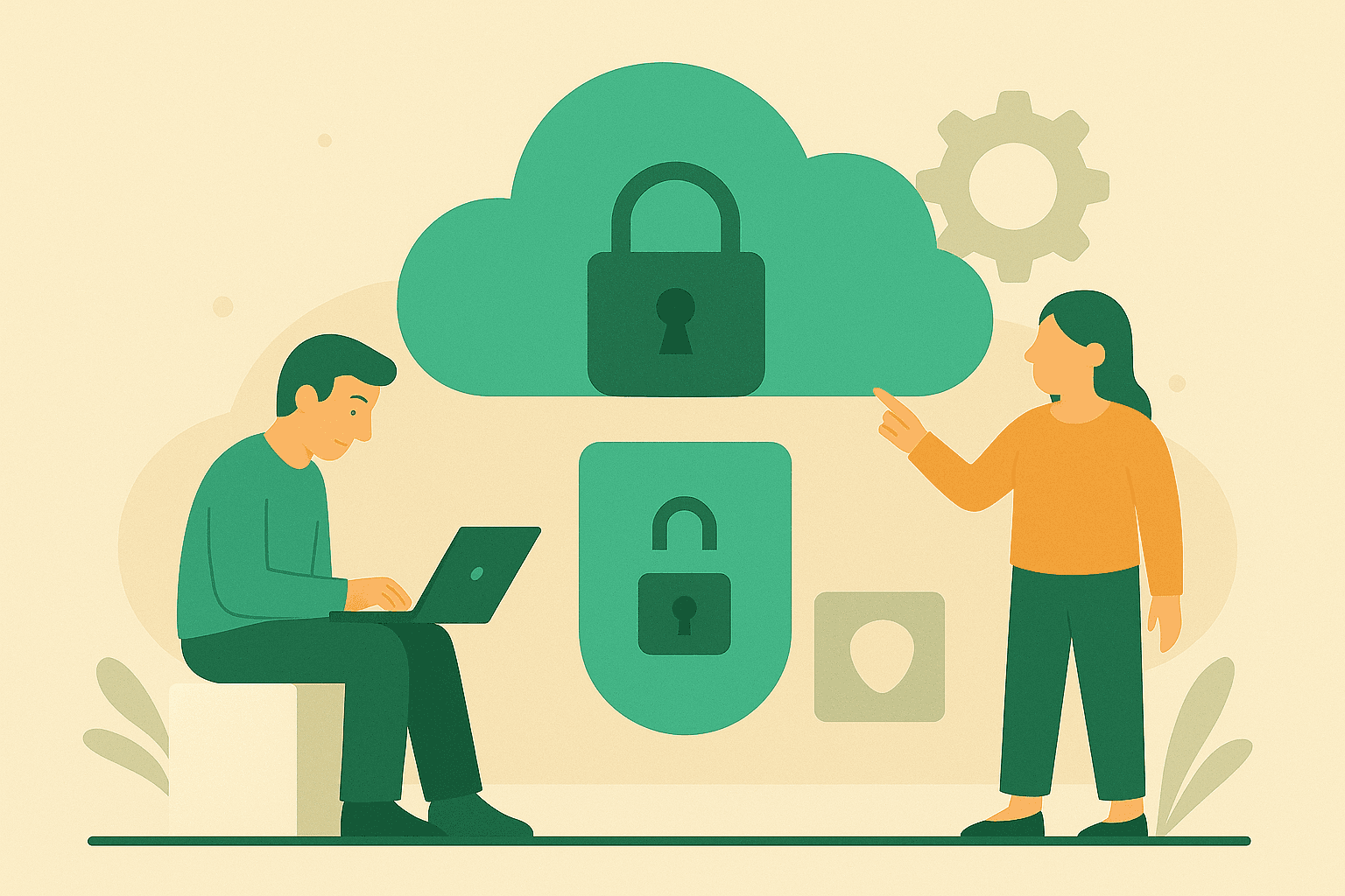 Cloud Security Services Illustration